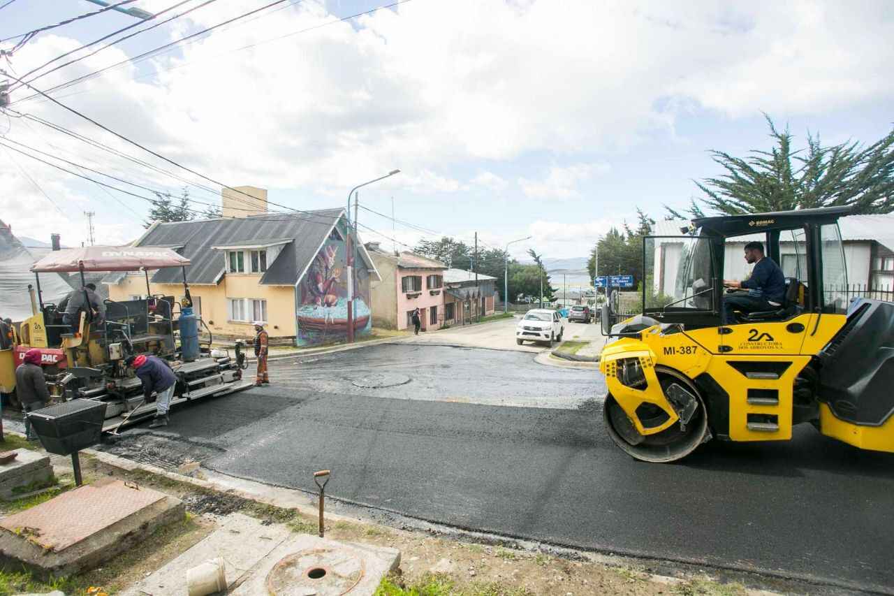 Continúan los trabajos de reparación de la Red Vial de Ushuaia