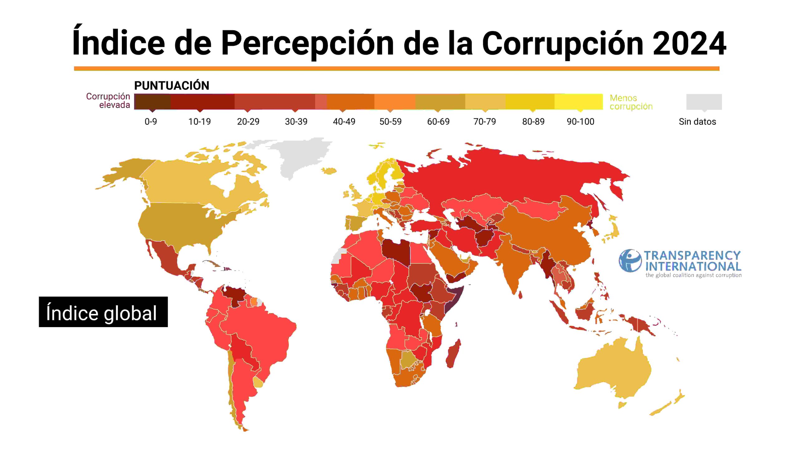 Índice de Percepción de la Corrupción: Argentina vuelve a ser aplazada y desciende un lugar